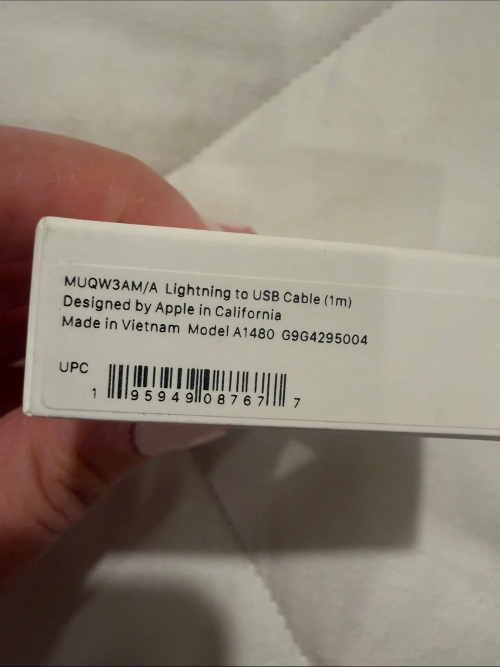 Apple Lightning to USB Cable – White